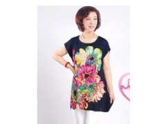 山東濟南便宜庫存大碼女裝T恤批發(fā) 聊城廠家直銷，低價中老年服裝優(yōu)選